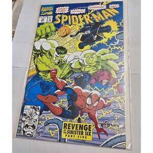 Spider-Man #22 Marvel 1992 Revenge of the Sinister Six Hulk Ghost Rider